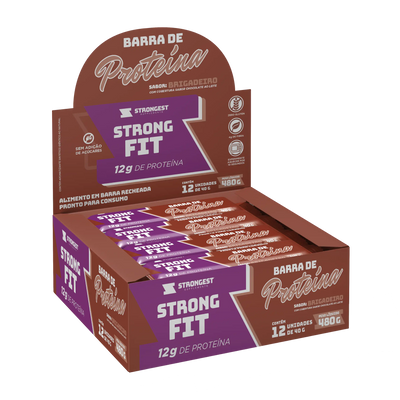 Caixa 12 un Strong Fit Barra de Proteína