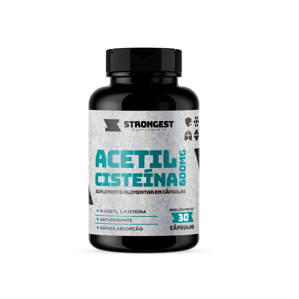 NAC Acetilcisteína 600mg 30 Cápsulas