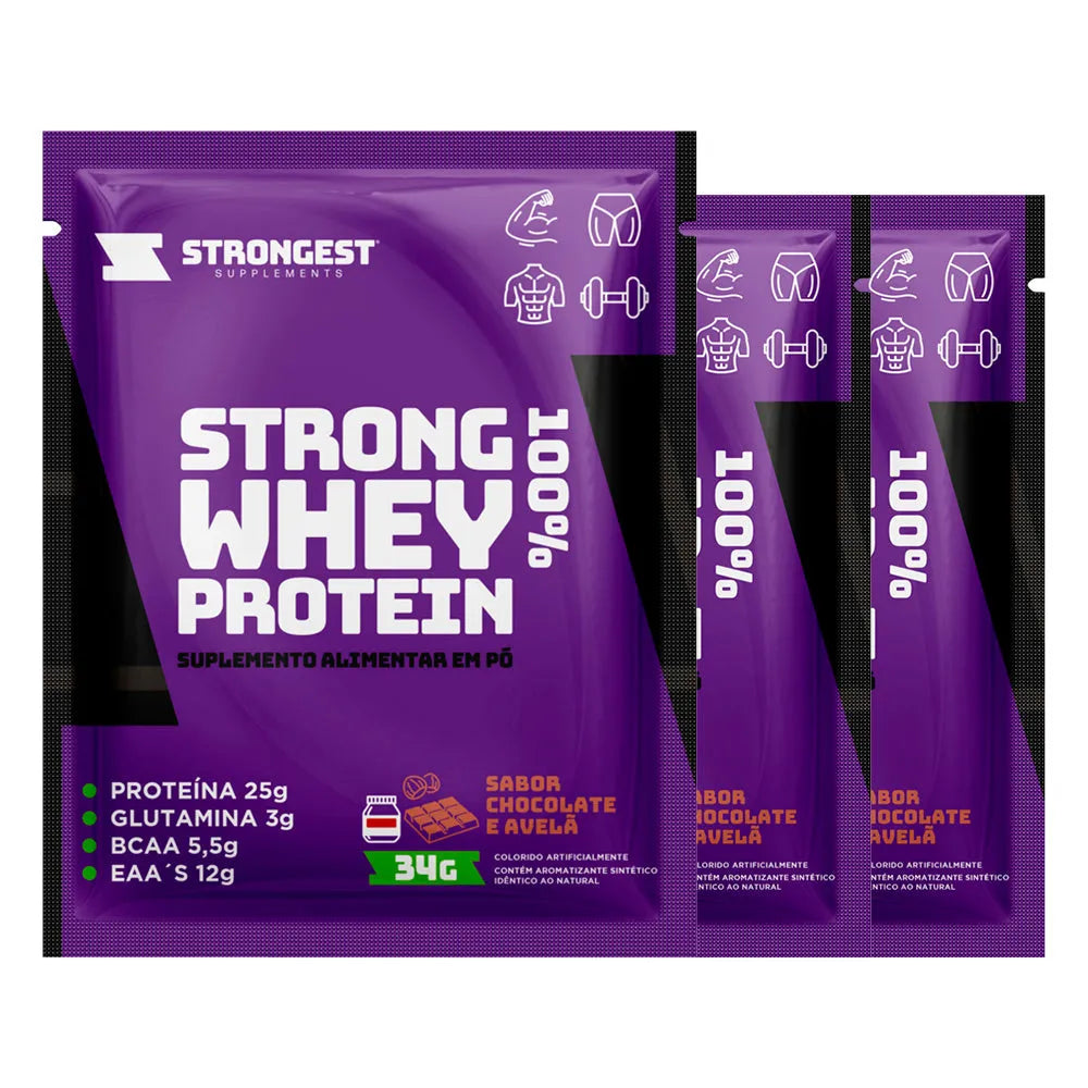 Strong Whey 100% Sachê 34g