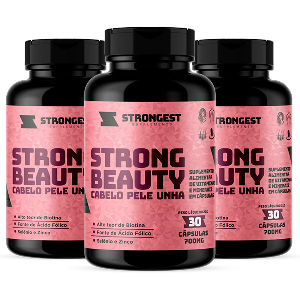 Strong Beauty Cabelo Pele Unha 30 Caps
