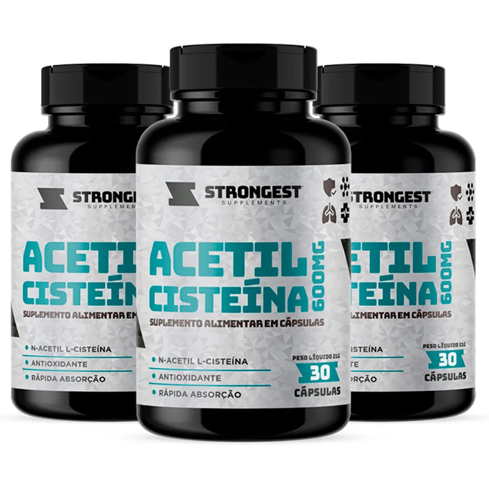 NAC Acetilcisteína 600mg 30 Cápsulas
