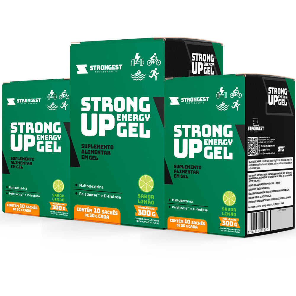 Strong Up Energy Gel - Caixa 10 Sachês