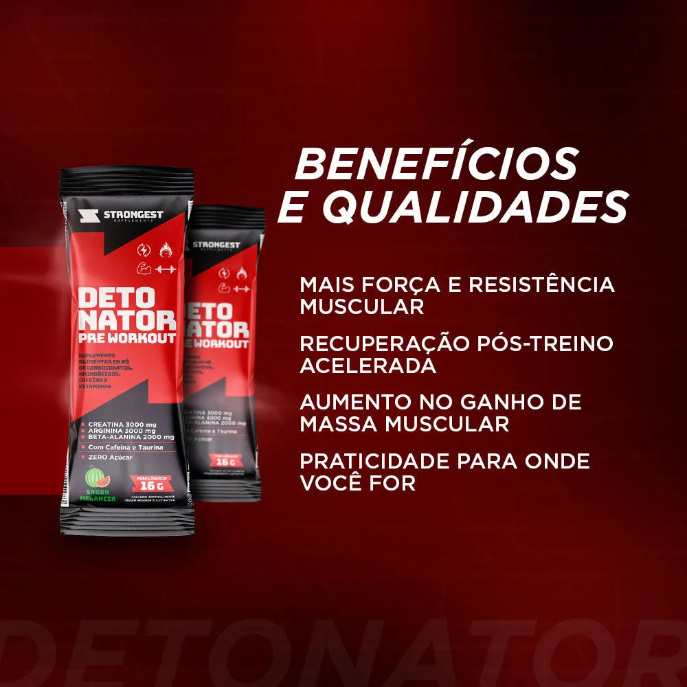 Pré Treino Detonator Sachê 16g Unidade