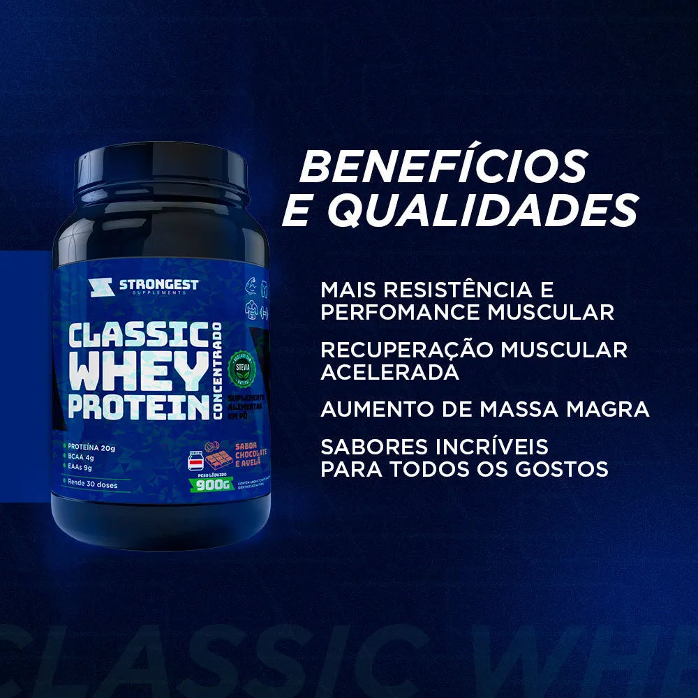 Classic Whey Protein Concentrado 900g