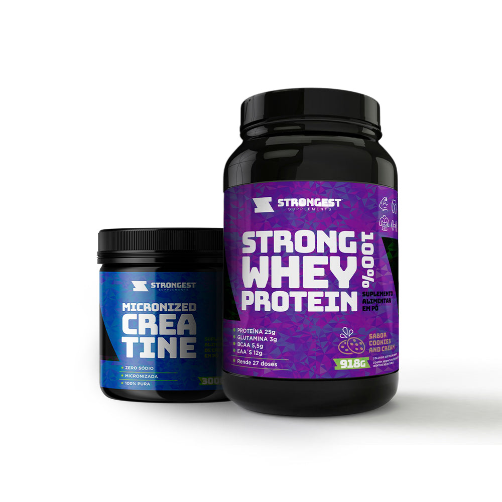Kit Strong Whey + Creatina