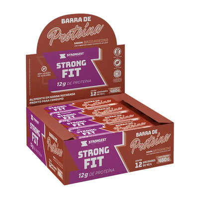 Caixa 12 un Strong Fit Barra de Proteína