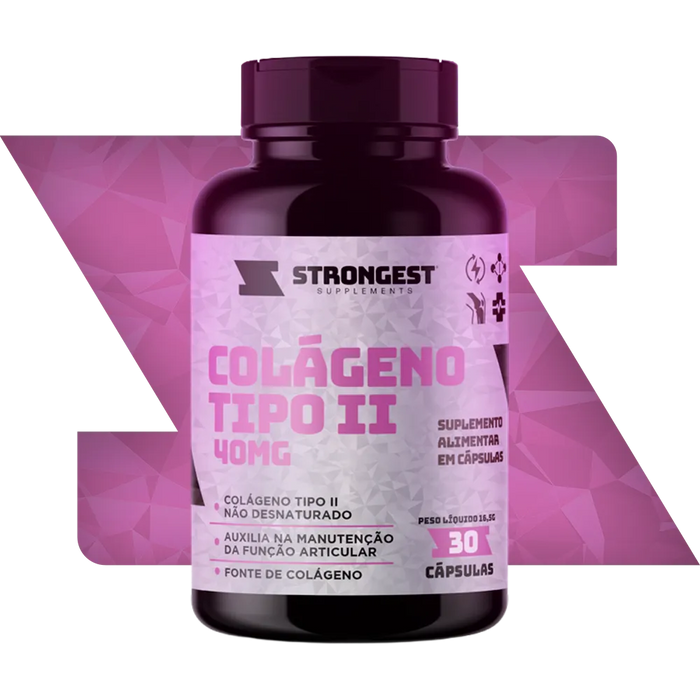 Colágeno Tipo II 40mg 30 Cápsulas