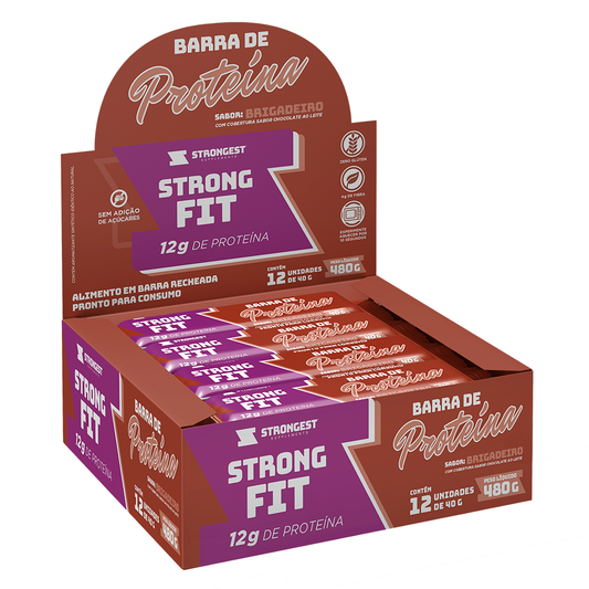 Caixa 12 un Strong Fit Barra de Proteína