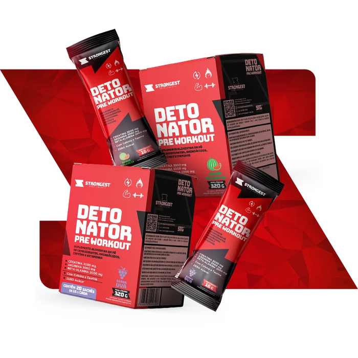 Pré Treino Detonator Caixa 20 Sachês
