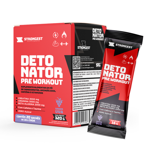 Pré Treino Detonator Caixa 20 Sachês