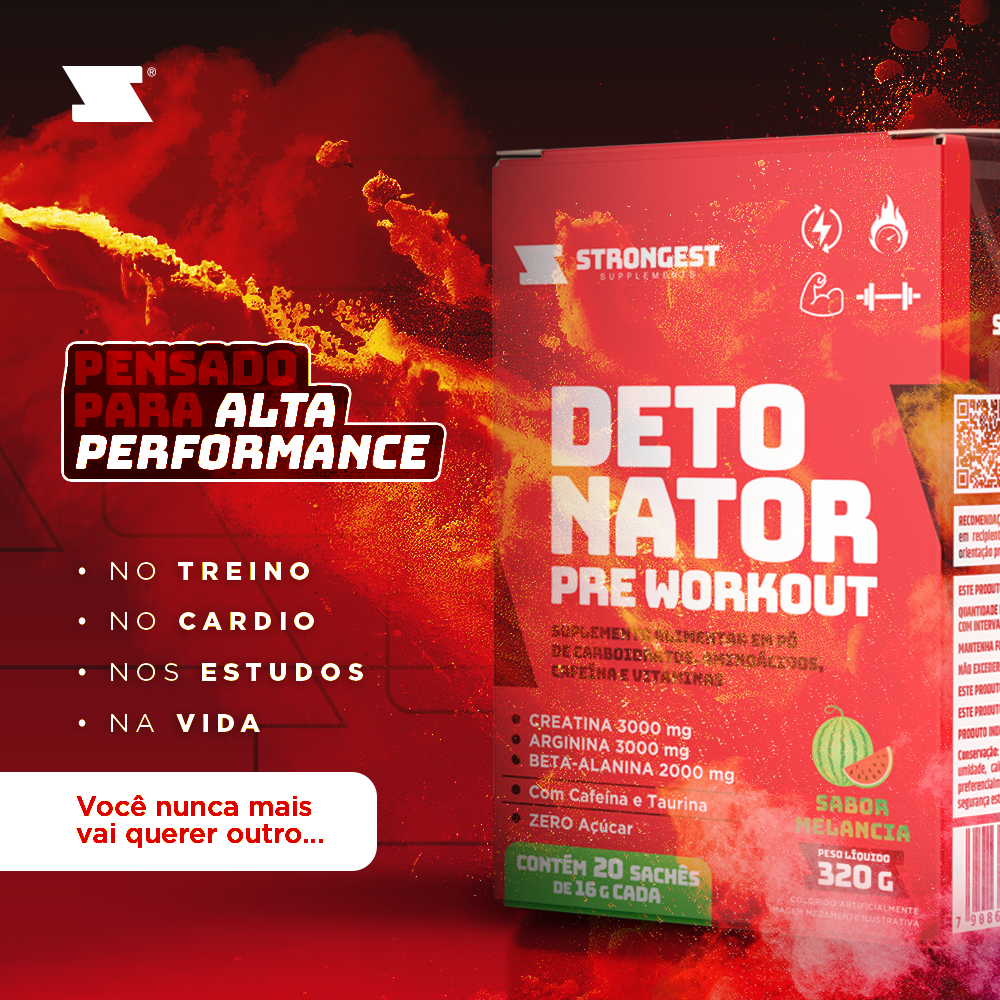 Pré Treino Detonator Caixa 20 Sachês