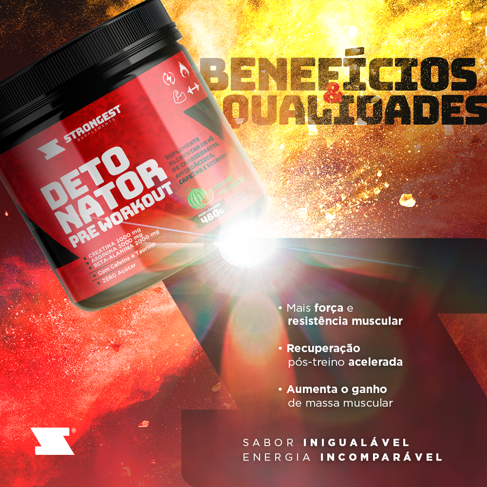 Pré Treino Detonator 480g