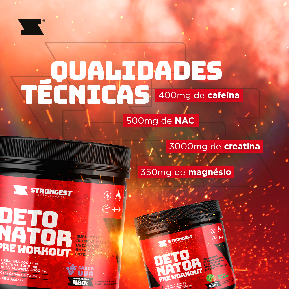 Pré Treino Detonator 480g