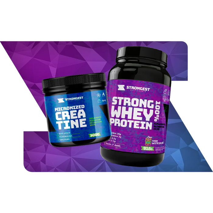Kit Strong Whey + Creatina