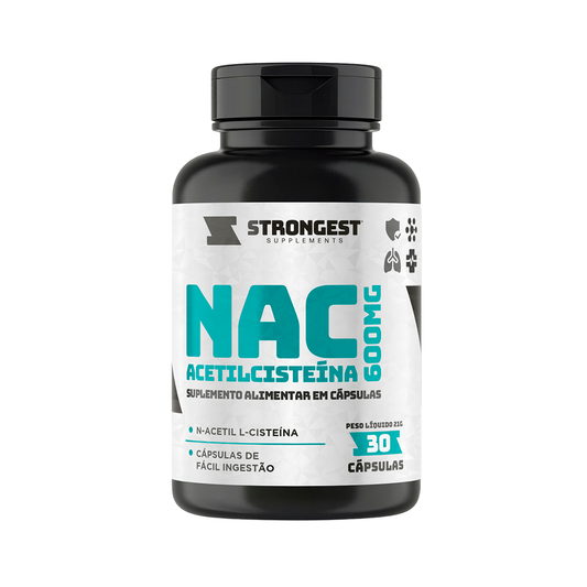 NAC Acetilcisteína 600mg 30 Cápsulas