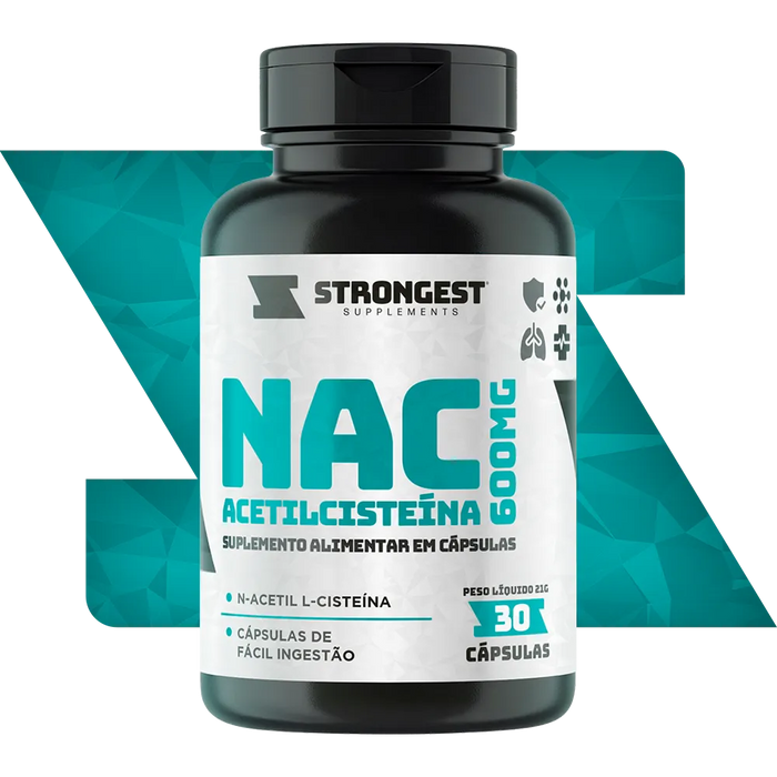 NAC Acetilcisteína 600mg 30 Cápsulas