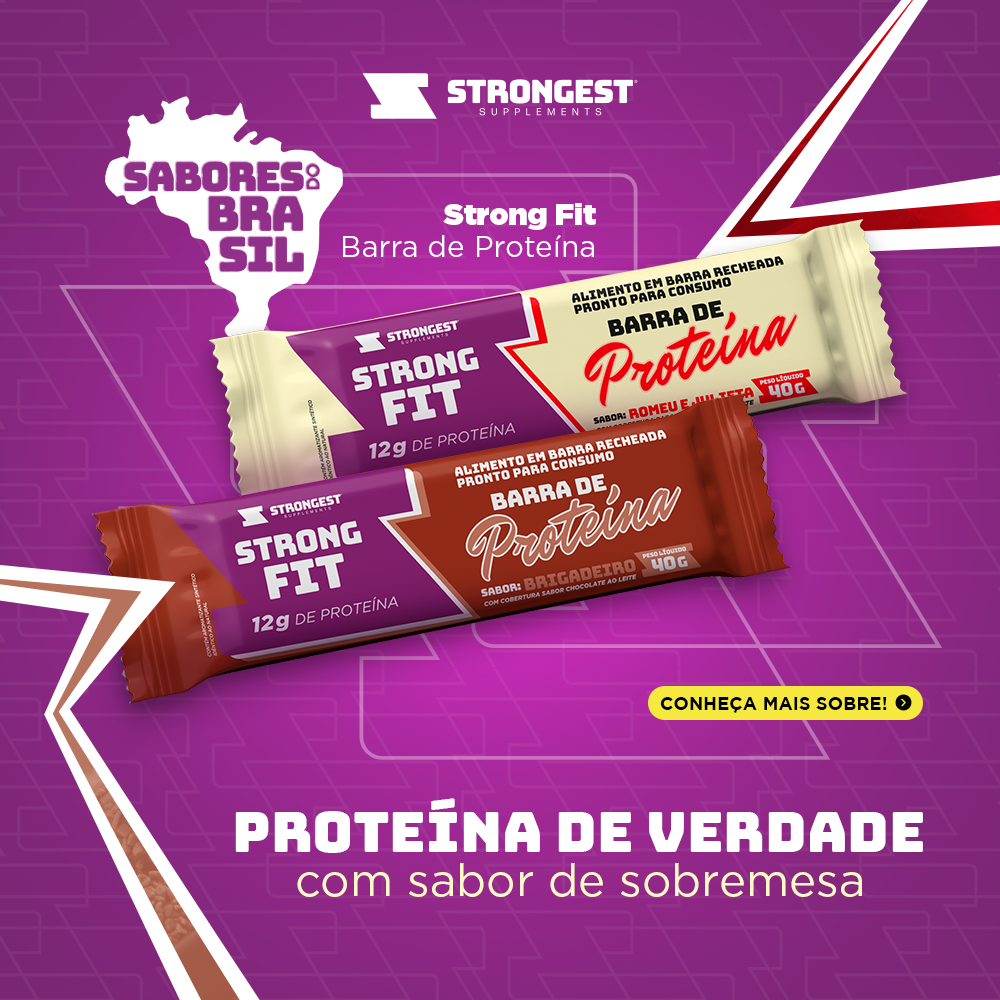 Caixa 12 un Strong Fit Barra de Proteína