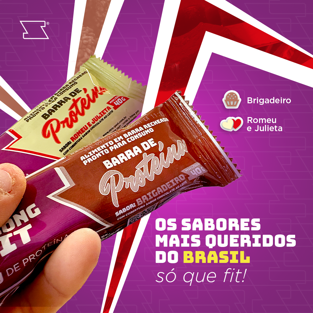 Caixa 12 un Strong Fit Barra de Proteína