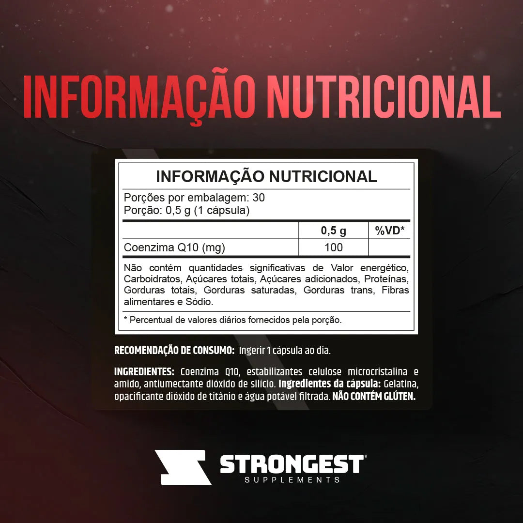 Coenzima Q10 100mg 30 Cápsulas