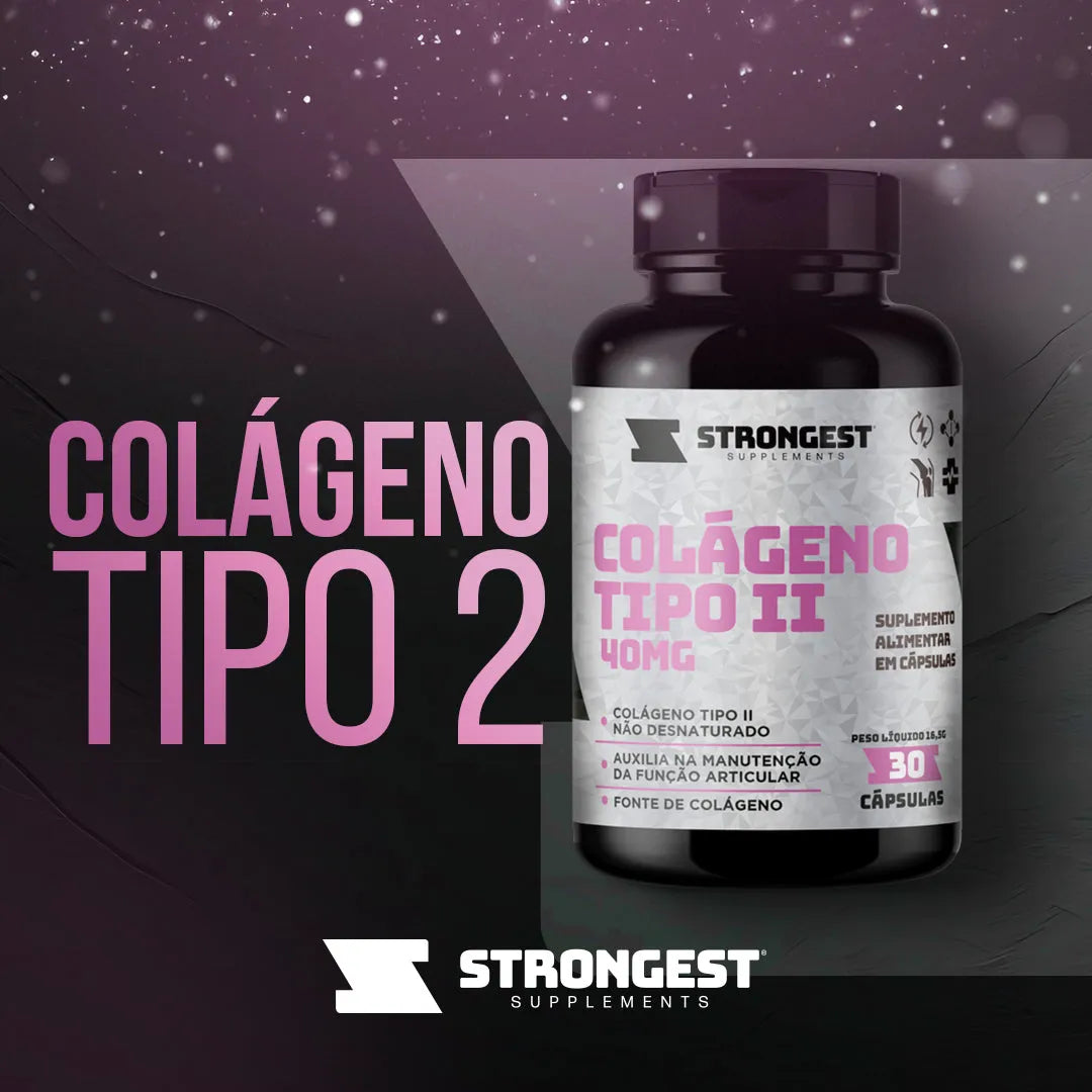 Colágeno Tipo II 40mg 30 Cápsulas