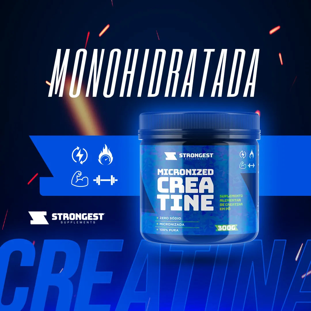 Creatina Pura Monohidratada 300g