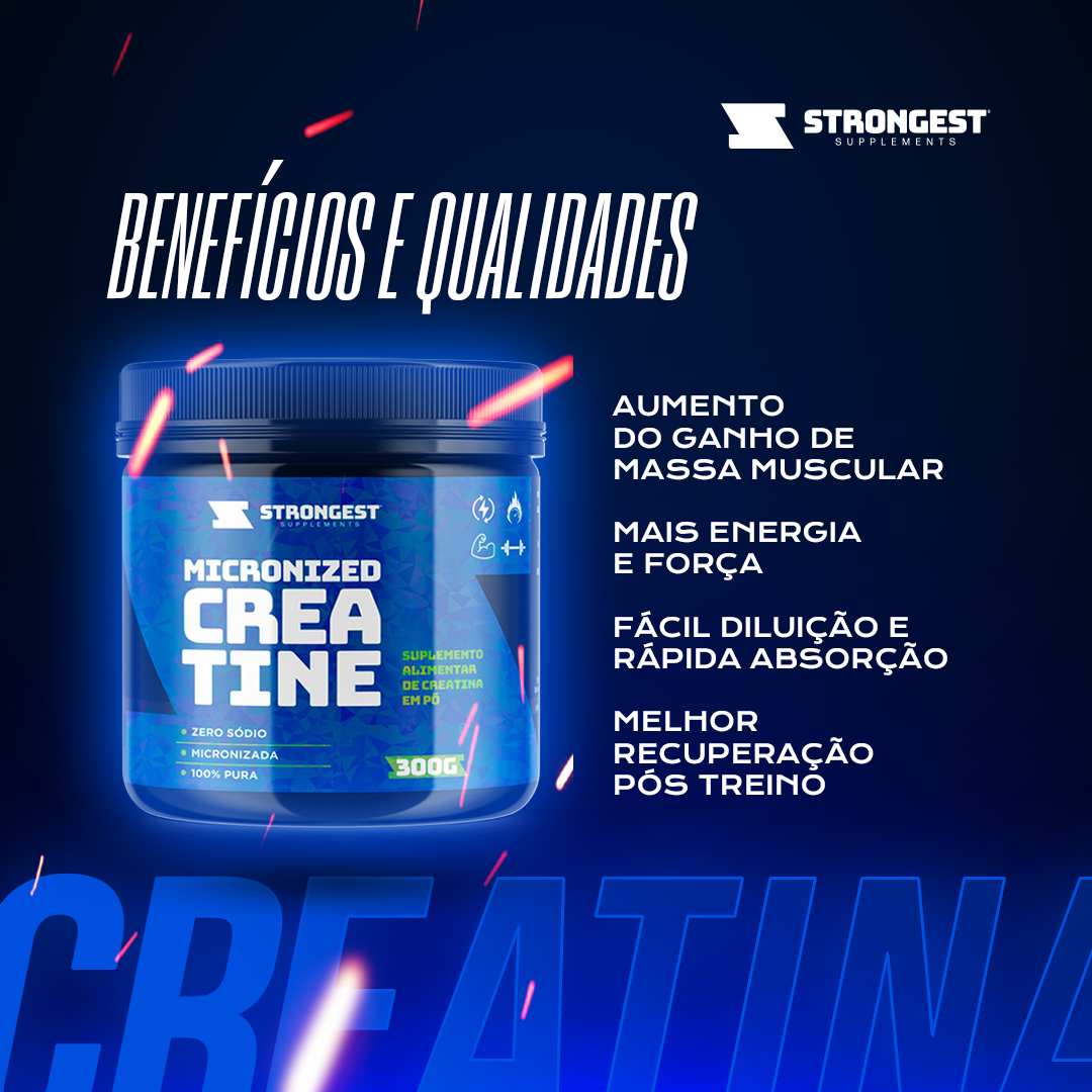 Creatina Pura Monohidratada 300g