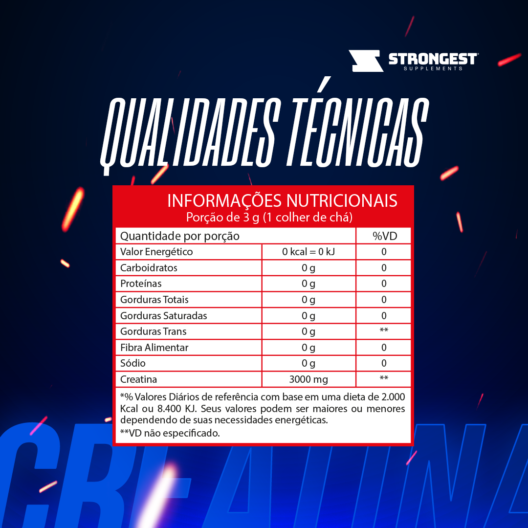 Creatina Pura Monohidratada 300g
