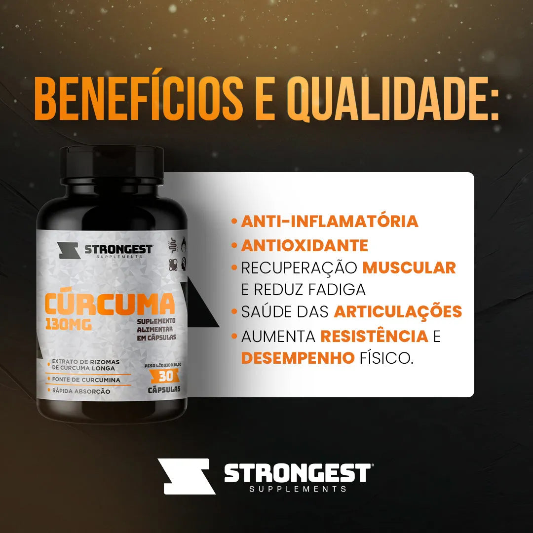 Cúrcuma 130mg 30 Cápsulas
