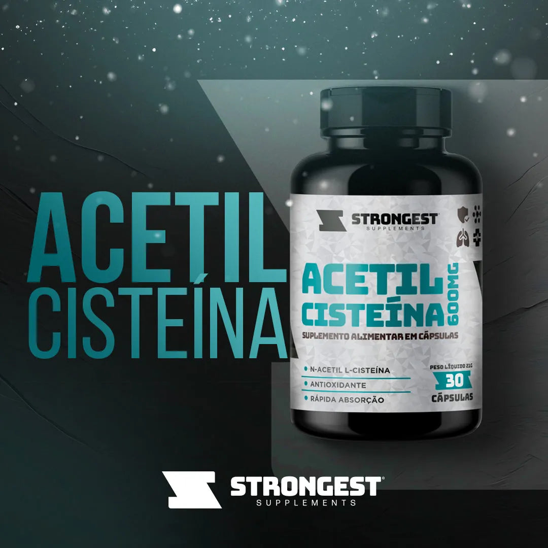 NAC Acetilcisteína 600mg 30 Cápsulas