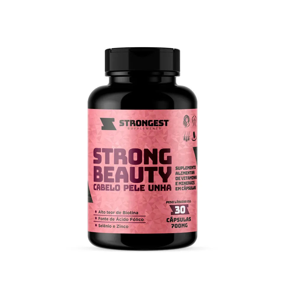 Strong Beauty Cabelo Pele Unha 30 Caps