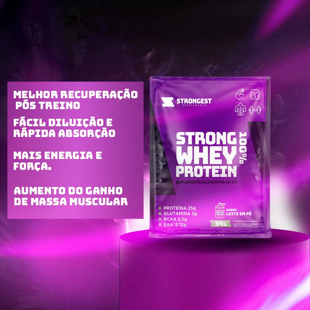 Strong Whey 100% Sachê 34g