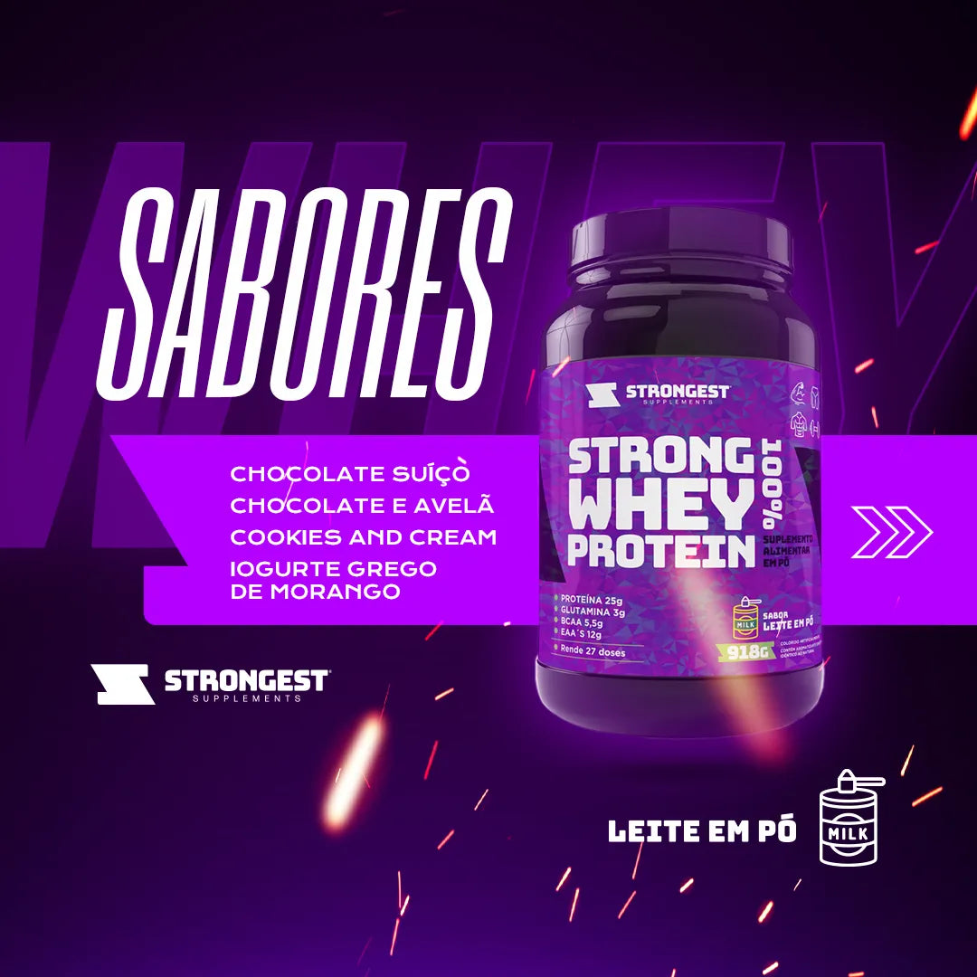Strong Whey Protein 100% 918g