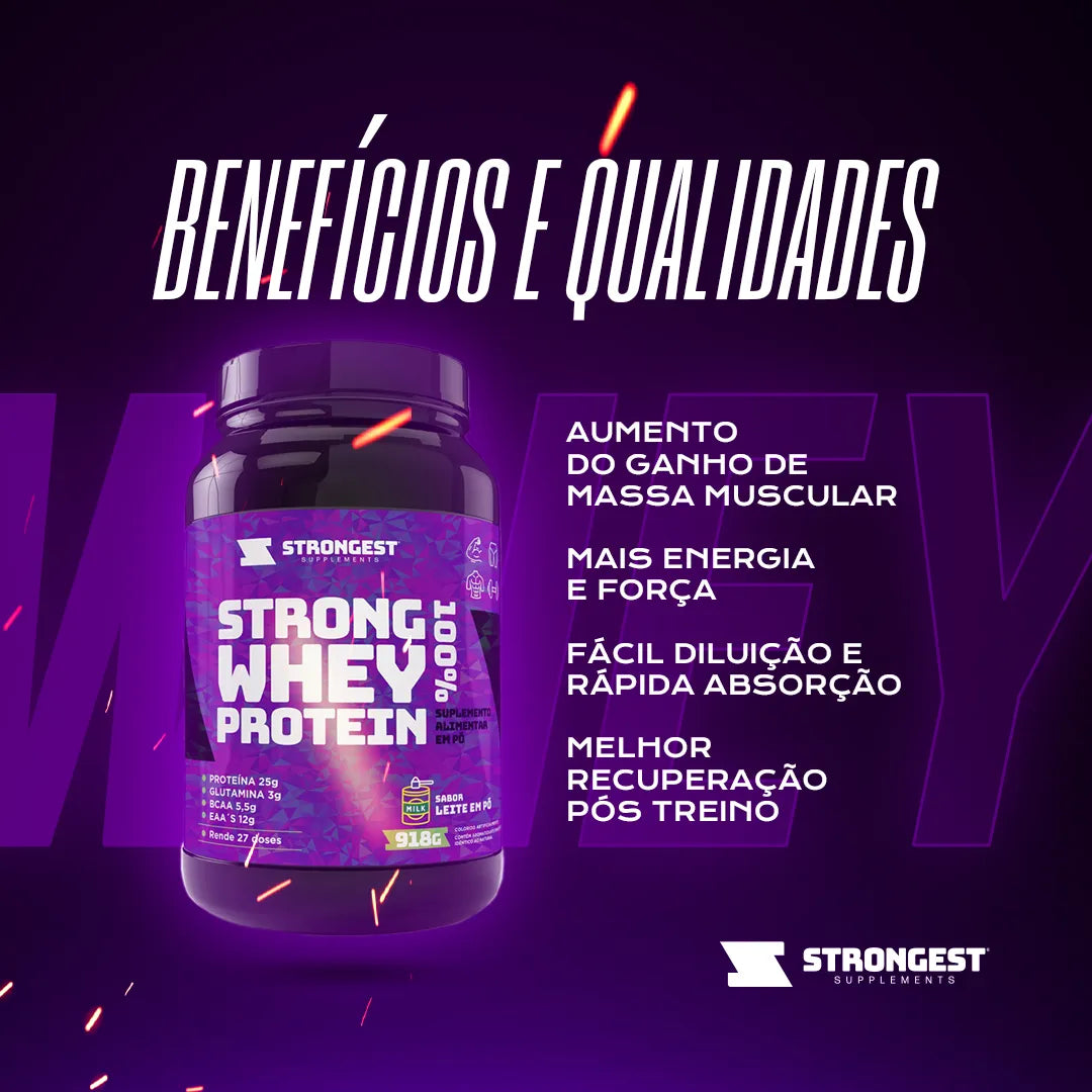 Strong Whey Protein 100% 918g