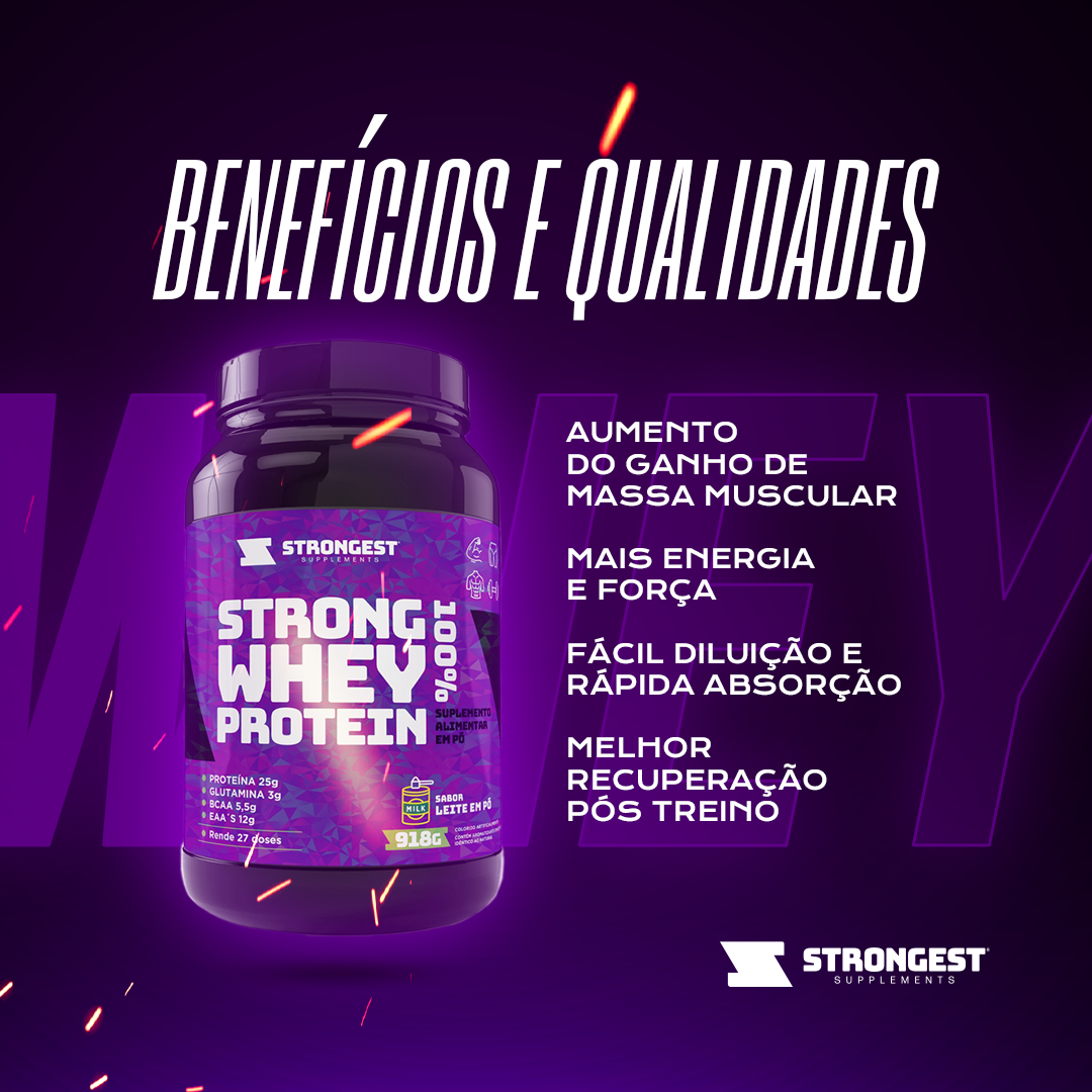 Kit Strong Whey + Creatina