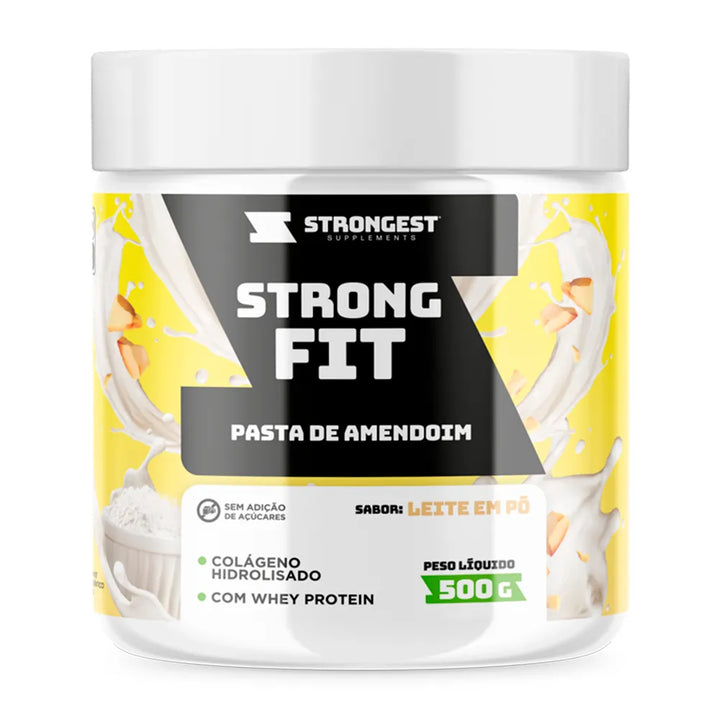 Strong Fit Pasta de Amendoim 500g – Loja Strongest Supplements