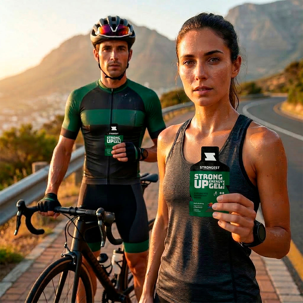 Strong Up Energy Gel Black - Caixa 10 Sachês