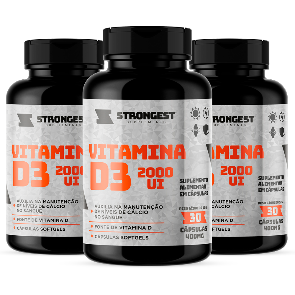 Vitamina D3 2000UI 30 Cápsulas