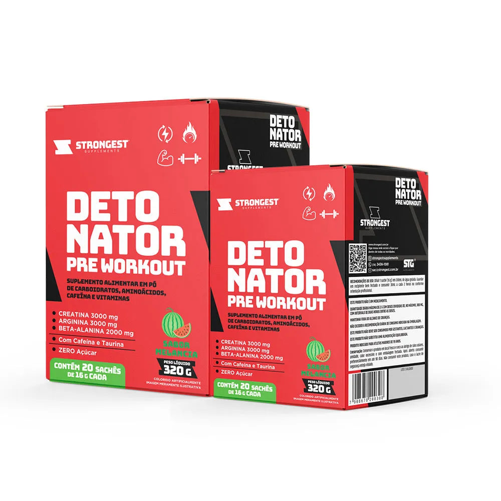 Pré Treino Detonator Caixa 20 Sachês