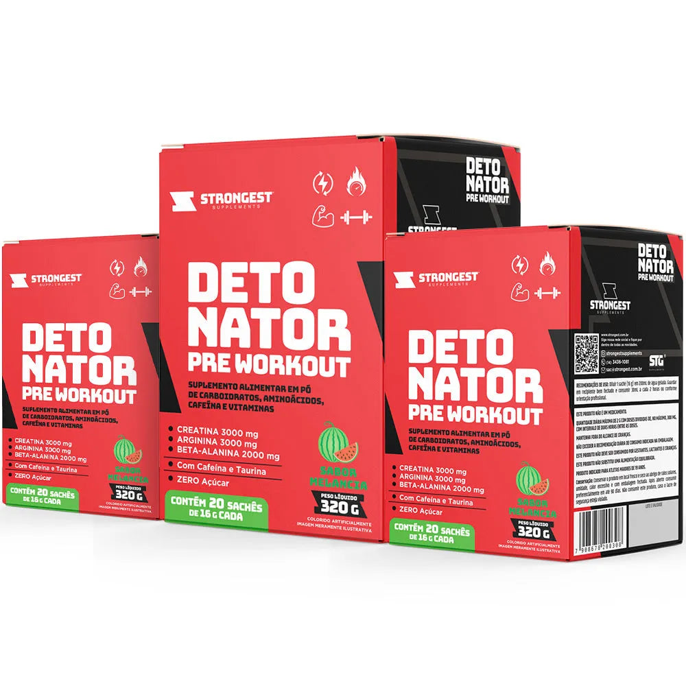 Pré Treino Detonator Caixa 20 Sachês