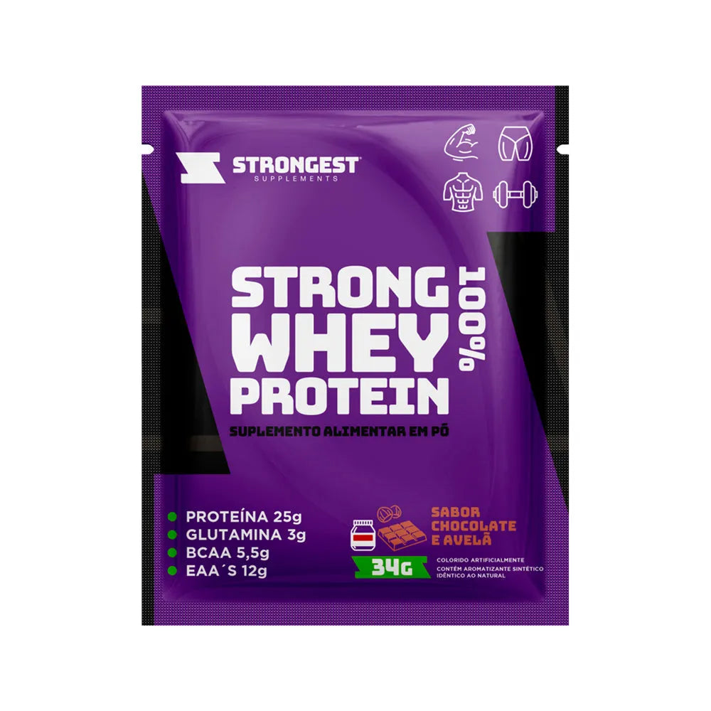 Strong Whey 100% Sachê 34g