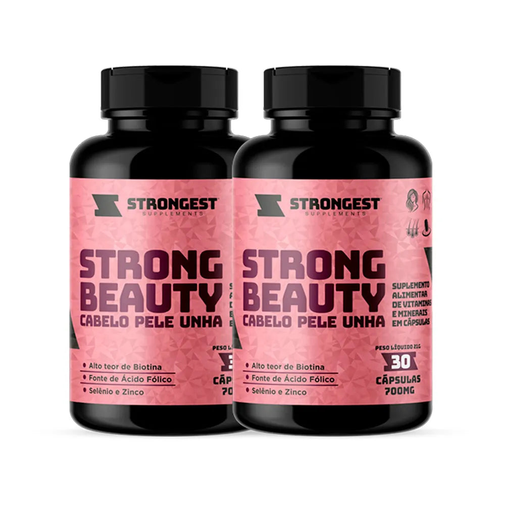 Strong Beauty Cabelo Pele Unha 30 Caps