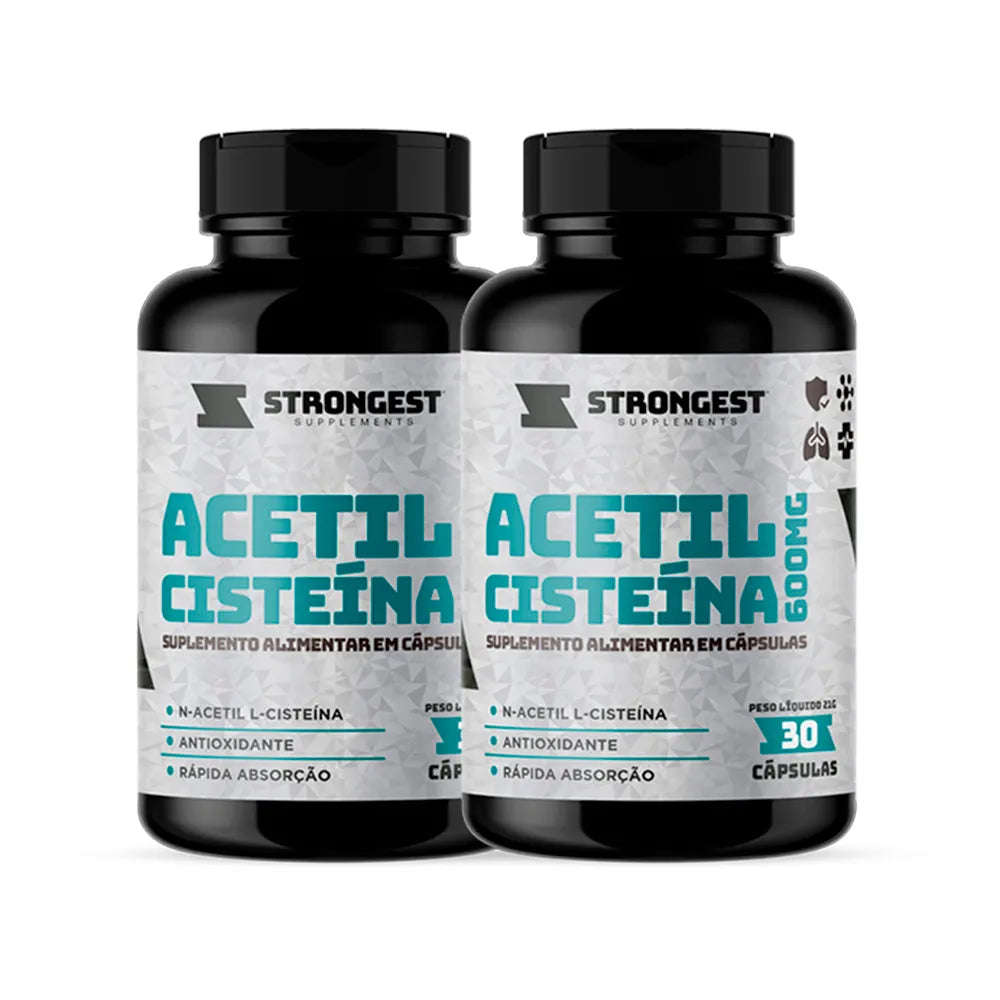 NAC Acetilcisteína 600mg 30 Cápsulas