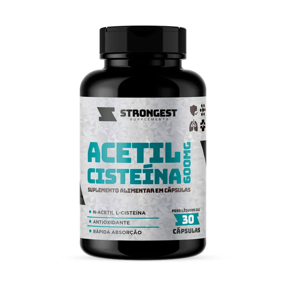 NAC Acetilcisteína 600mg 30 Cápsulas