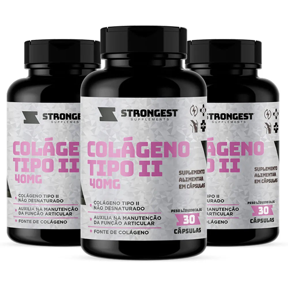 Colágeno Tipo II 40mg 30 Cápsulas