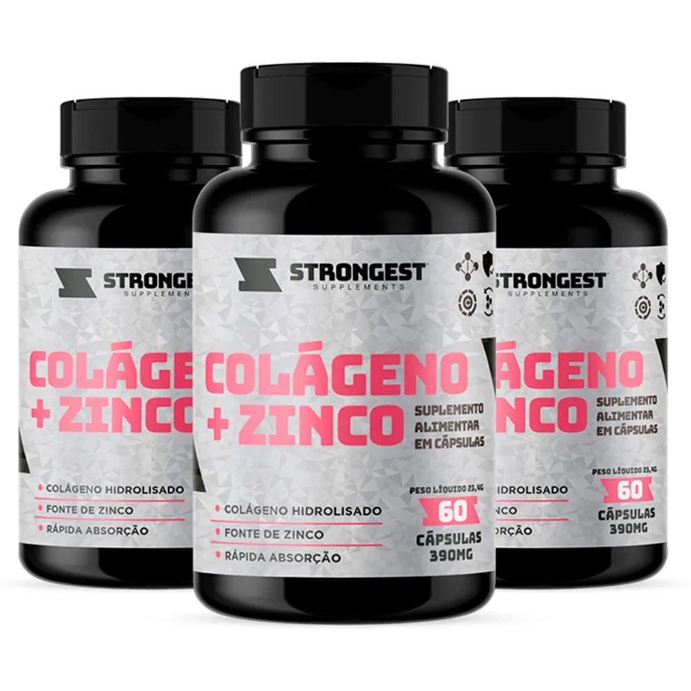 Colágeno e Zinco 60 Cápsulas