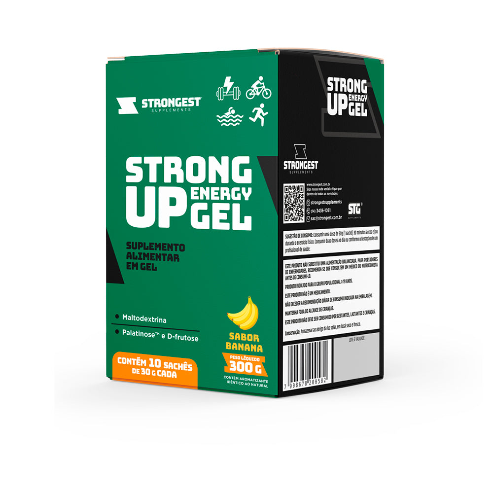 Strong Up Energy Gel - Caixa 10 Sachês