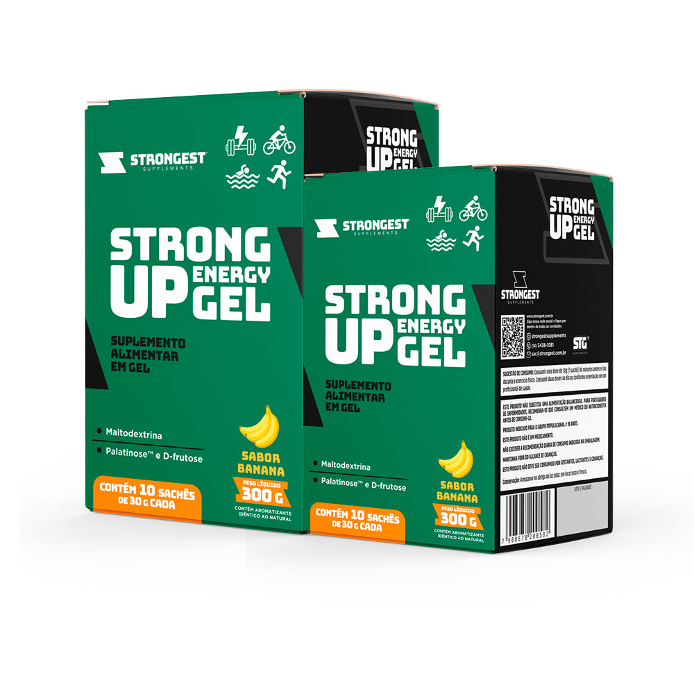 Strong Up Energy Gel - Caixa 10 Sachês