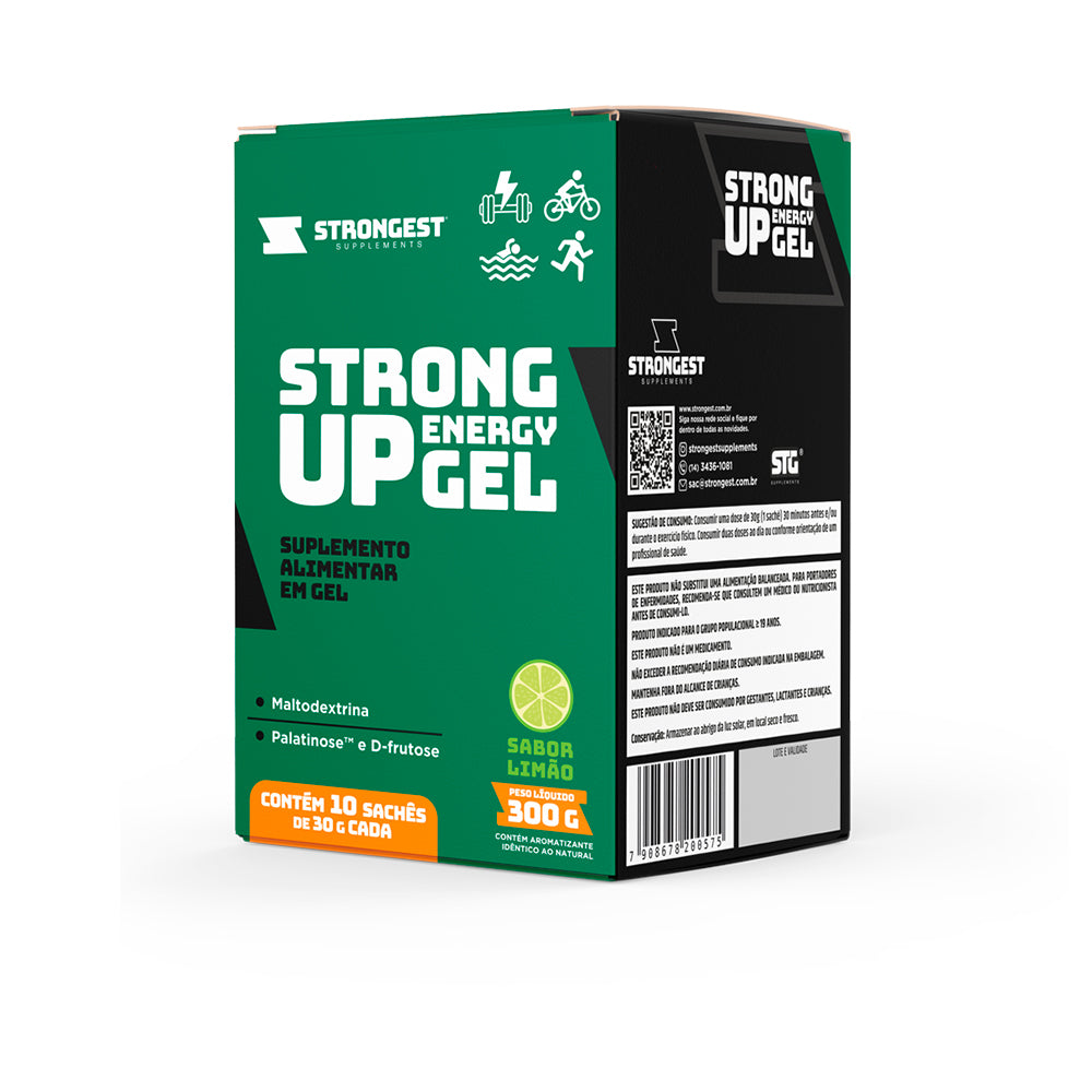 Strong Up Energy Gel - Caixa 10 Sachês