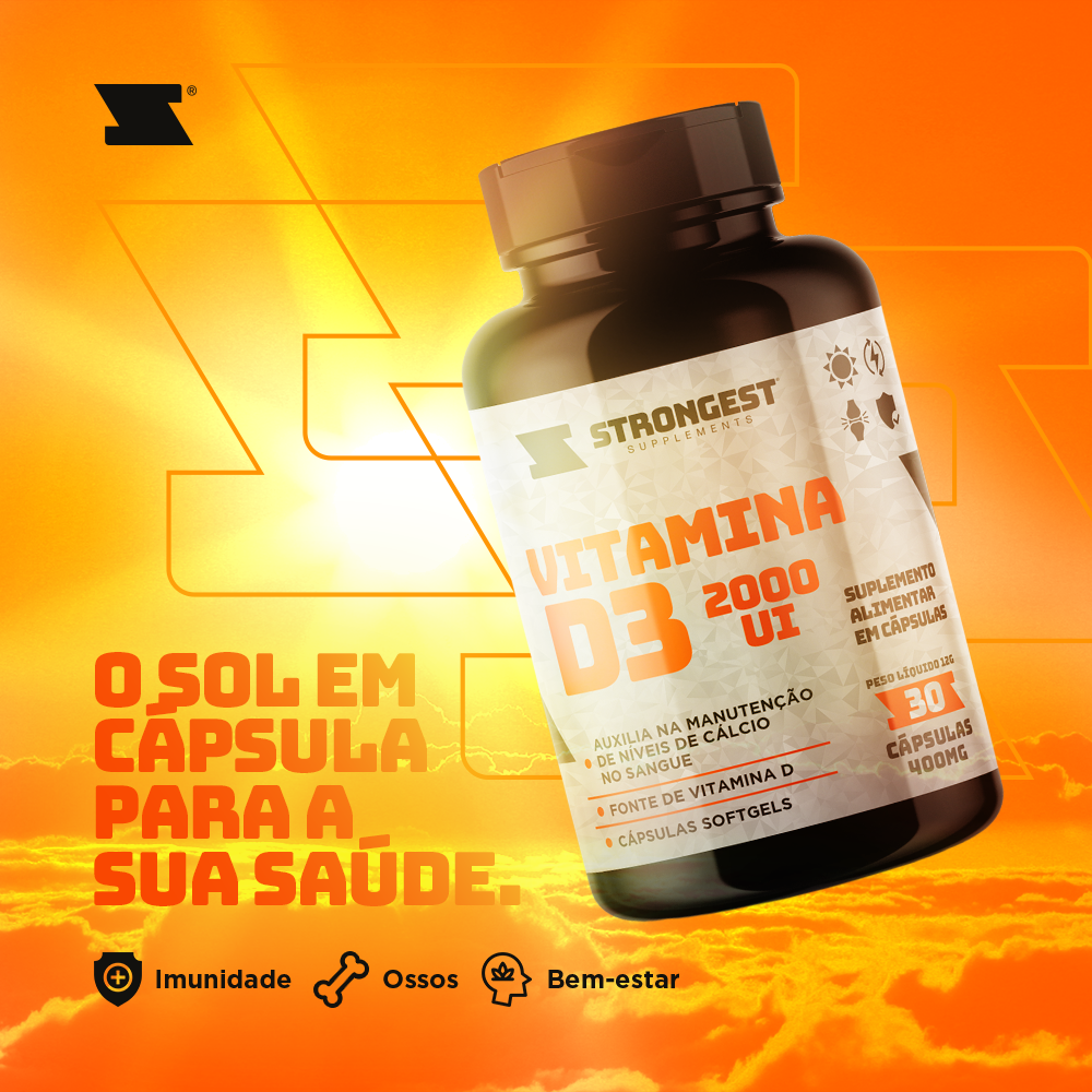 Vitamina D3 2000UI 30 Cápsulas