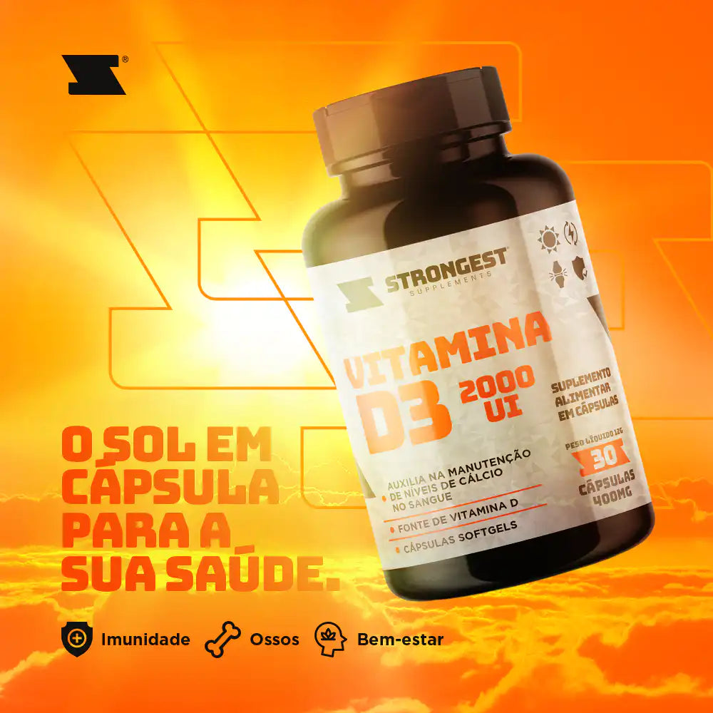 Vitamina D3 2000UI 30 Cápsulas